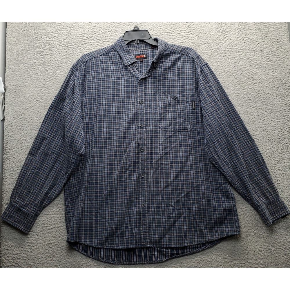 Wolverine Flannel Shirt Mens XL Multicolor Plaid Long Sleeve Collar Button Down